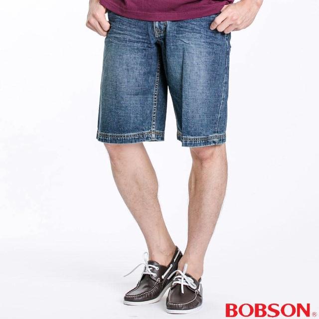 【BOBSON】男款寬版牛仔短褲(藍131-53)如何購買?