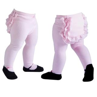 【美國 Jazzy Toes】時尚造型棉襪_粉紅屁屁蕾絲褲襪(JTT-PINK)