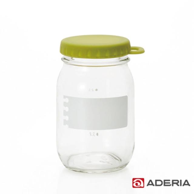 【ADERIA】日本進口易開玻璃保鮮罐450ml(綠)