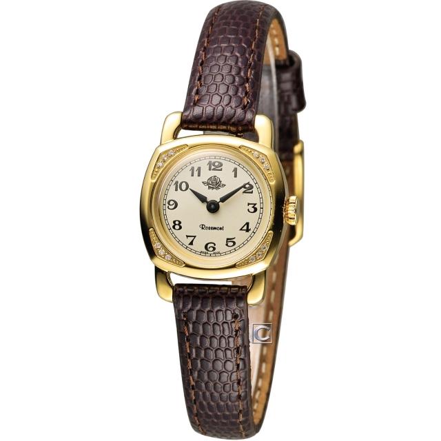 【Rosemont】玫瑰錶迷你版玫瑰系列 時尚腕錶(TRS-029-01-BR)