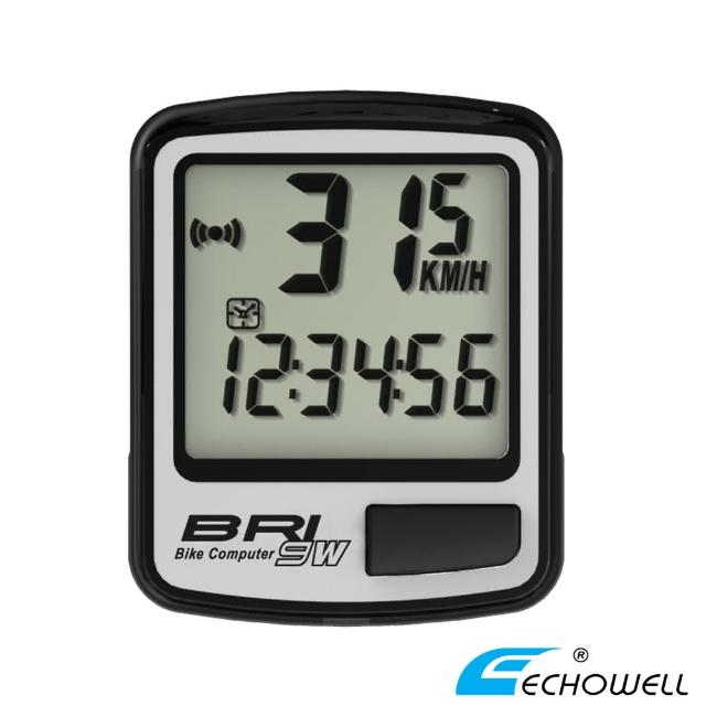 【ECHOWELL】BRI-9W 多功能自行車無線碼錶(銀)網友評價