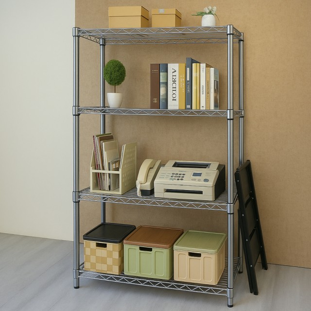 【居家cheaper】MIT耐重型四層架91X46X180cm (鐵架/收納/櫃子/電器櫃/層架/簽到)