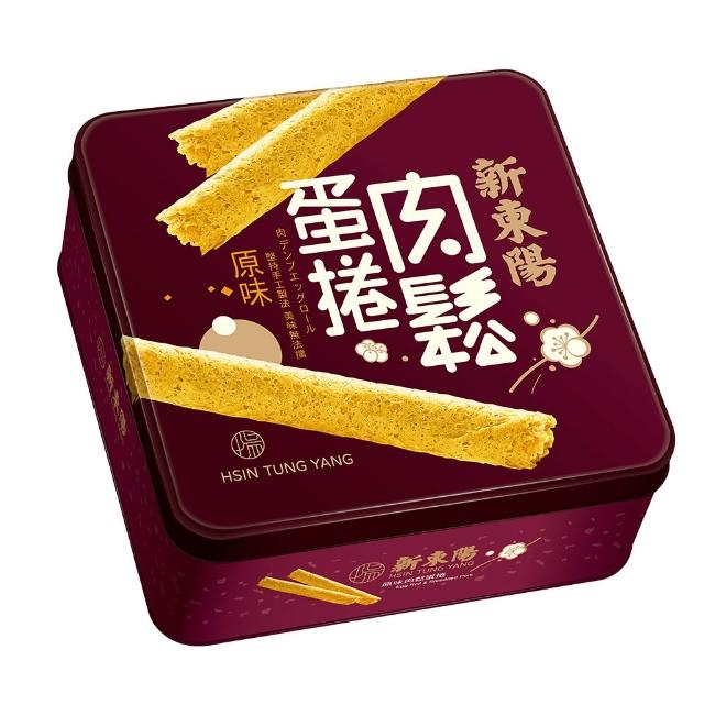 【新東陽】原味/海苔肉鬆蛋捲禮盒2盒組(贈提袋)
