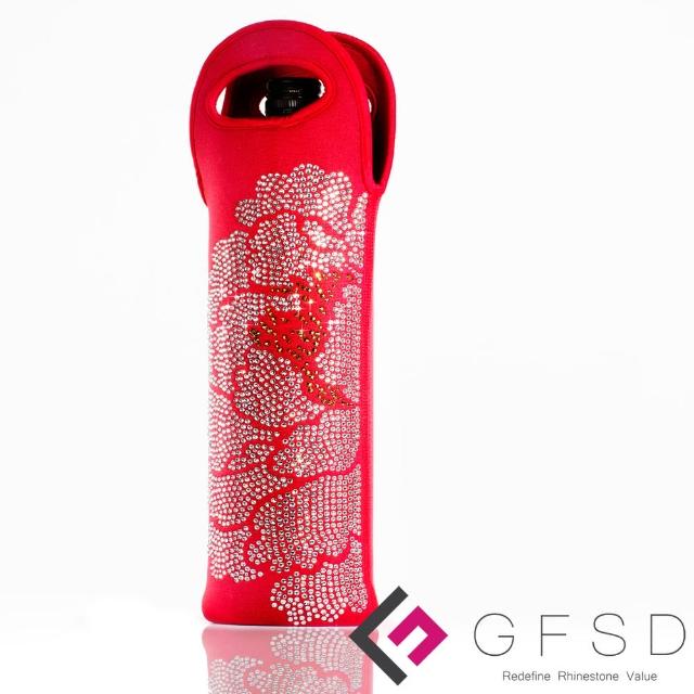 【GFSD璀璨水鑽精品】牡丹(奧地利水鑽酒袋l保溫隔熱袋)評鑑