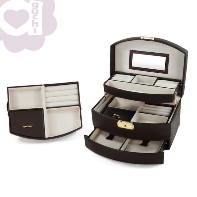 【亞古奇 Aguchi】皇家風範-貴族棕(氣質貴族系列珠寶盒)最新