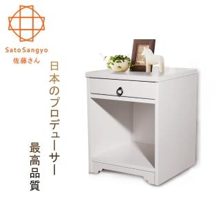 【Sato】ANRI小日子單抽開放邊櫃幅40cm-(樸素白)