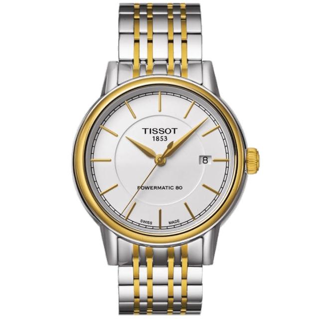 【TISSOT】T-Classic 高貴氣質機械腕錶(半金-39mm-T0854072201100)