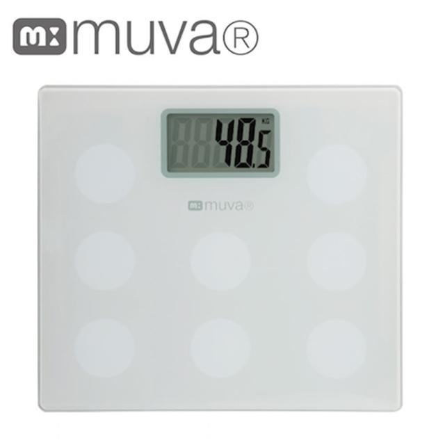 【muva】圓圓樂電子體重計(典雅白)