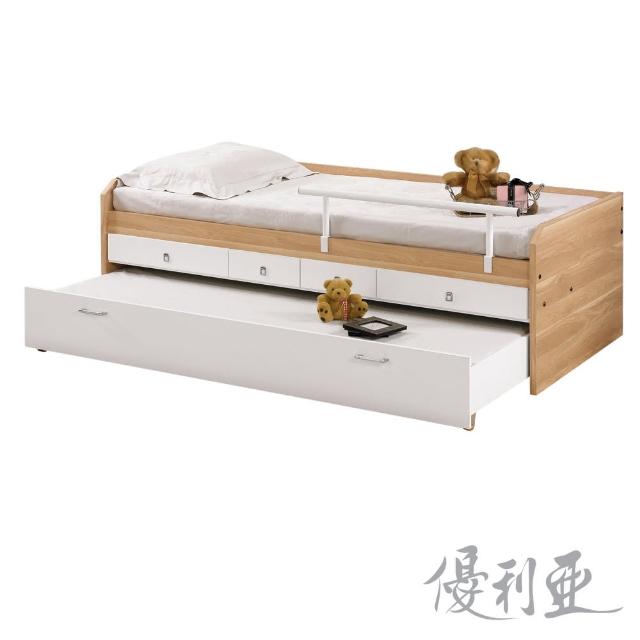【優利亞-原木雙色】3.3尺子母床(不含床墊)