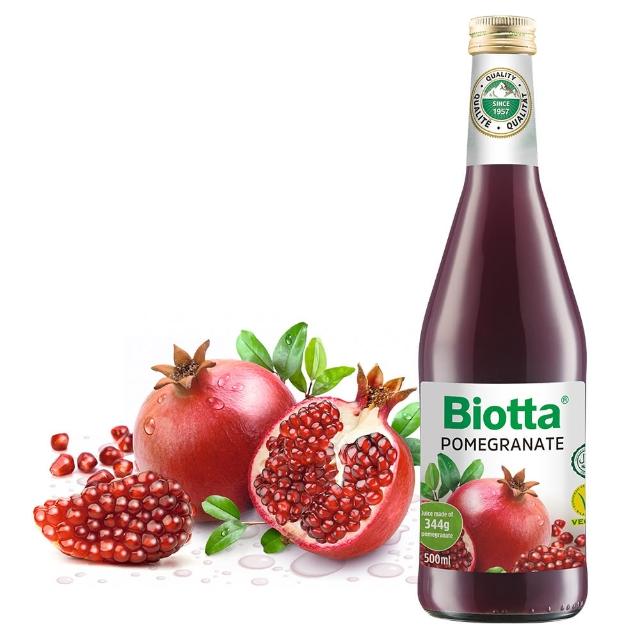 【即期品-Biotta《百奧維他》】有機石榴汁500mlx6瓶(有效期限至2017/7/26)