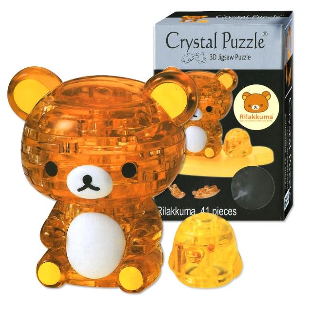 【3D立體水晶拼圖】3D Crystal Puzzles 拉拉熊Rilakkuma(8cm系列-41片)強檔特價