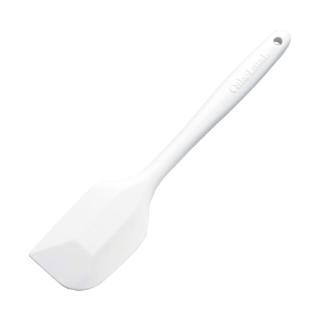 【日本CakeLand】日本一體成型耐熱矽膠奶油清潔刮刀26cm-米黃色-日本製(NO-7162)