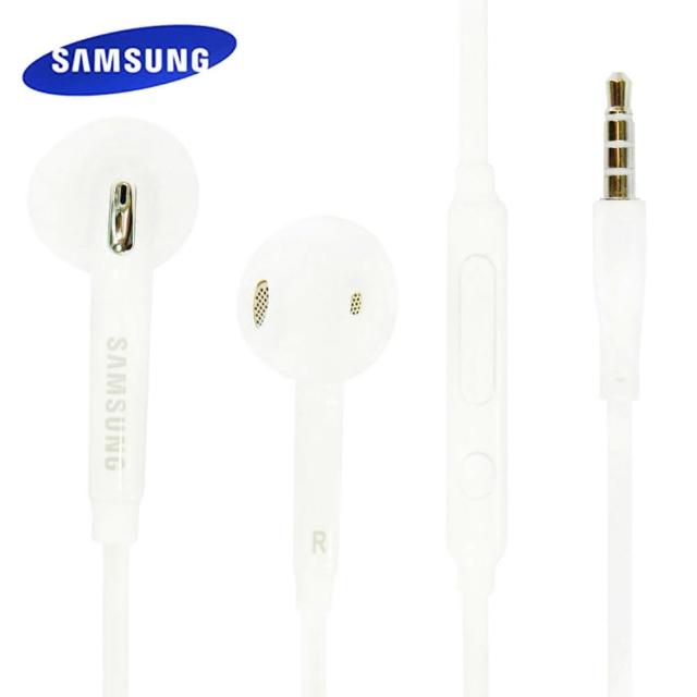 【Samsung】S6/S7/Note5 入耳式線控扁線 原廠盒裝耳機(白)