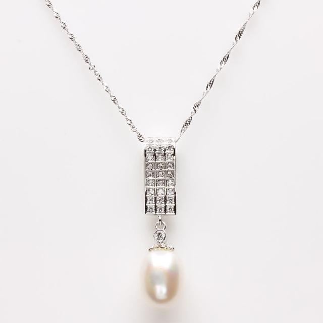 【寶石方塊】珠箔銀屏天然珍珠項鍊比價