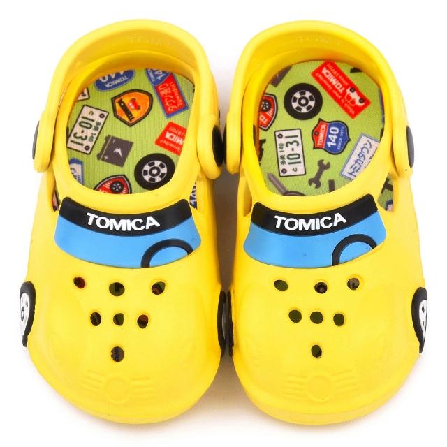 【童鞋城堡】Tomica多美汽車 中童 帥氣車身造型花園鞋(TM0871-黃)最新優惠