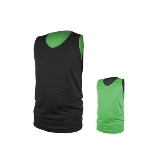 【INSTAR】男女雙面穿籃球背心-台灣製 運動背心 黑綠(3111812)
