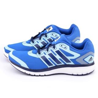 【Adidas】男款 brevard M輕量慢跑鞋(B33545-藍)