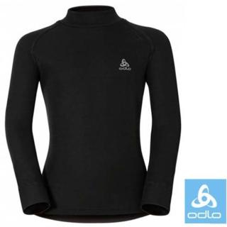 【瑞士 ODLO】effect 兒童.女頂極高領機能型銀離子保暖內衣(黑.150199)