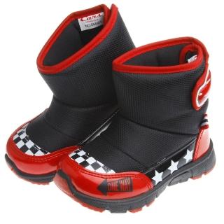 【布布童鞋】DisneyCars閃電麥坤經典黑賽車款兒童靴(MLN609D)