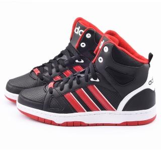 【Adidas】男款 Hoops Team Mid籃球運動鞋(F98786-黑紅)