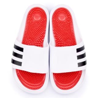 【Adidas】男款 Duramossage 拖鞋(B27209-白)