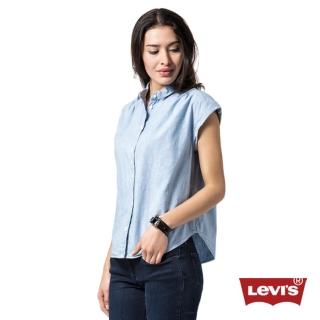 【Levis】女款短袖牛仔襯衫