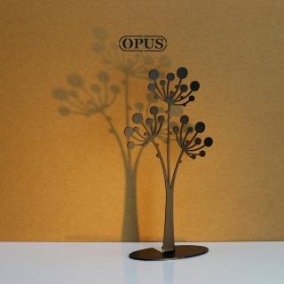 【OPUS東齊金工】歐式鐵藝飾品架/金屬首飾座/戒指項鍊架(PI-fl04 蒲公英_經典黑)