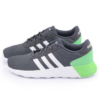 【Adidas】男款 Lite Racer 輕量慢跑鞋(F98305-灰綠)