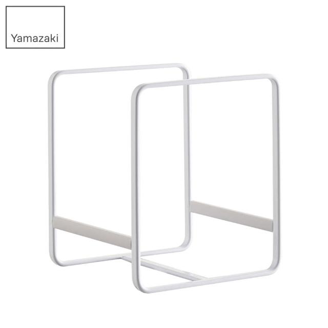 【YAMAZAKI】Plate日系框型盤架S-白(收納架/碗盤架/碗盤瀝水架/廚房置物架) 