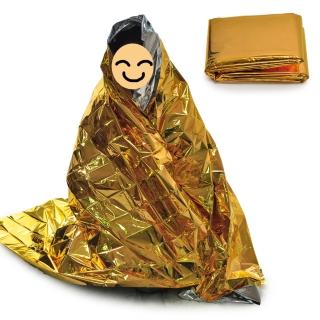 【迪伯特DIBOTE】緊急戶外求生毯/救難毯(2入)