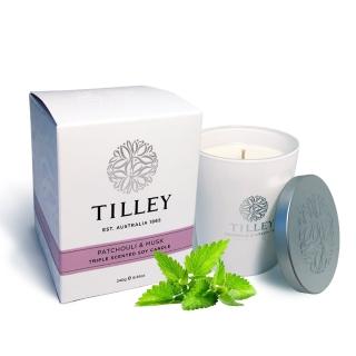 【Tilley百年特莉】廣霍香&麝香香氛大豆蠟燭(240g)