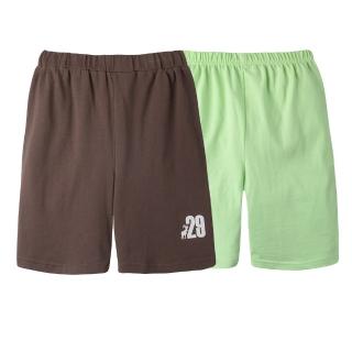 【baby童衣】任選 童褲 休閒短褲 運動褲 2件組 21031(咖啡淺綠組)