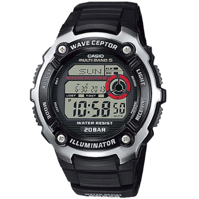 【CASIO 卡西歐】世界五局電波運動腕錶(WV-M200-1AJF)