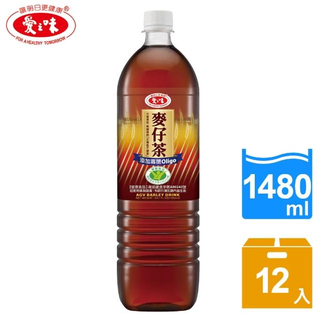 【愛之味】麥仔茶1480ml x 12瓶(國家健康食品認證)