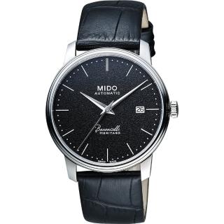 【MIDO】Baroncelli III Heritage 復刻經典機械腕錶-黑/41mm(M0274071605000)