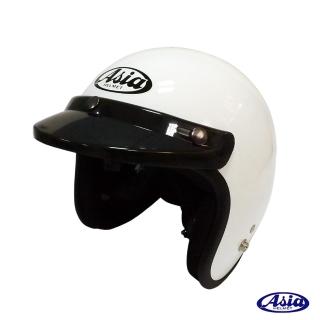 【ASIA】A706 精裝素色細條安全帽(白)