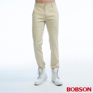 【BOBSON】男款低腰吸濕快乾色褲(米白1805-72)