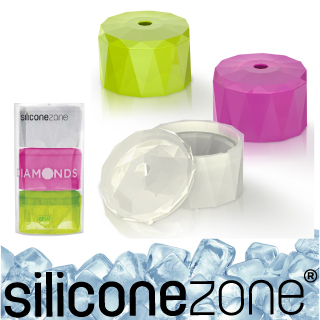 【Siliconezone】施理康耐熱鑽石造型巧克力模/冰模(3入裝)