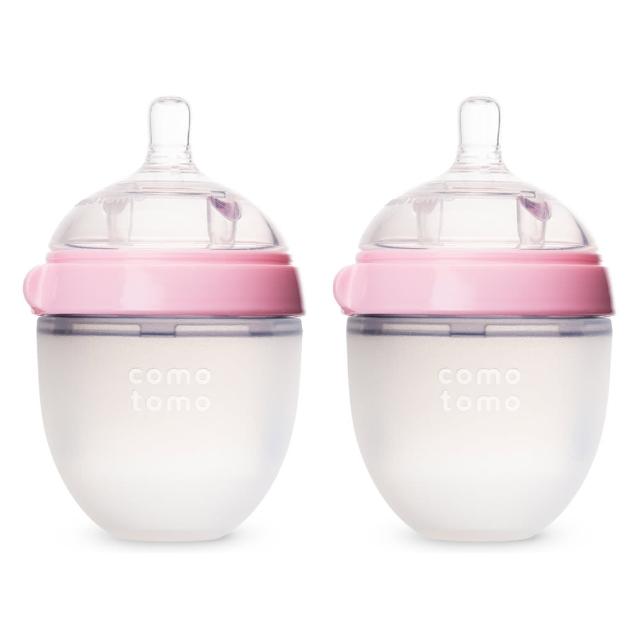 【comotomo】矽膠奶瓶二入150ML(粉紅色)產品介紹