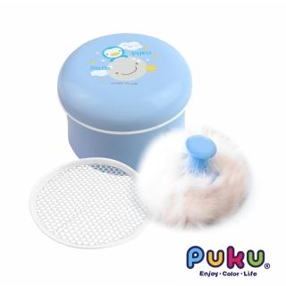 【PUKU藍色企鵝】粉樸盒+兔毛粉撲