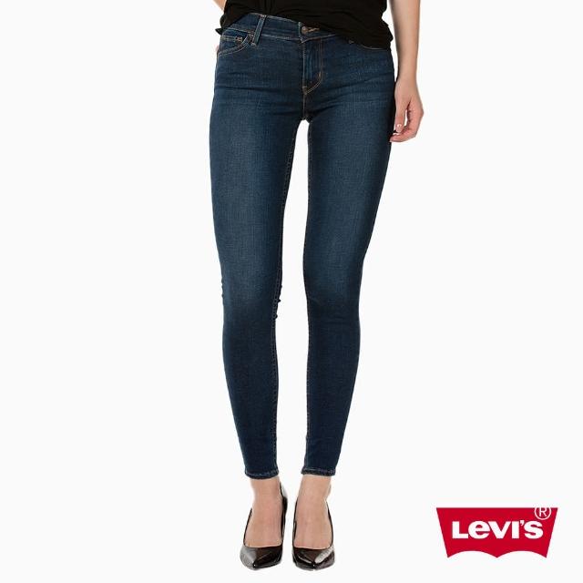 【Levis】710 超緊身丹寧牛仔褲-深藍