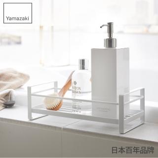 【日本YAMAZAKI】MIST瓶罐小物收納單層架(白)