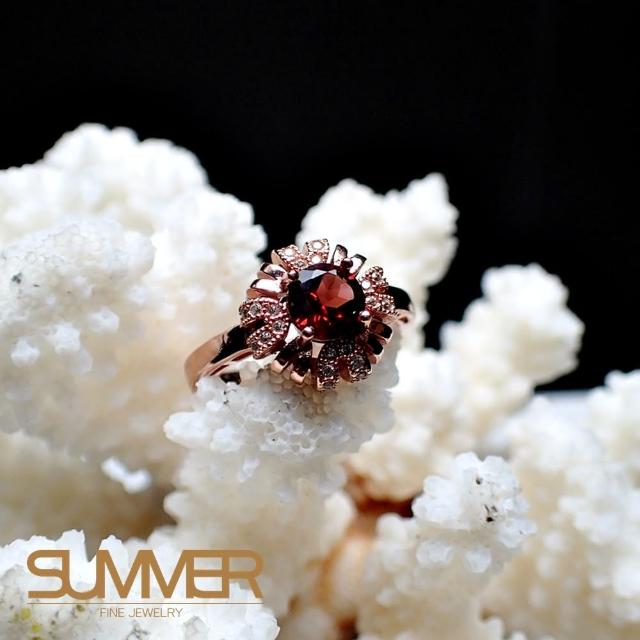 【SUMMER寶石】天然《紅石榴》設計款戒指(P4-7)