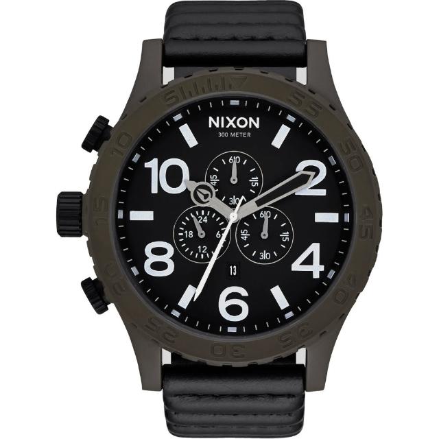 【NIXON】51-30 CHRONO LEATHER 潛龍諜影運動腕錶(A1242138)產品介紹
