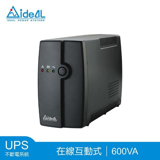 【IDEAL 愛迪歐】600VA 在線互動式不斷電系統 IDEAL-5706C(600VA/360W)