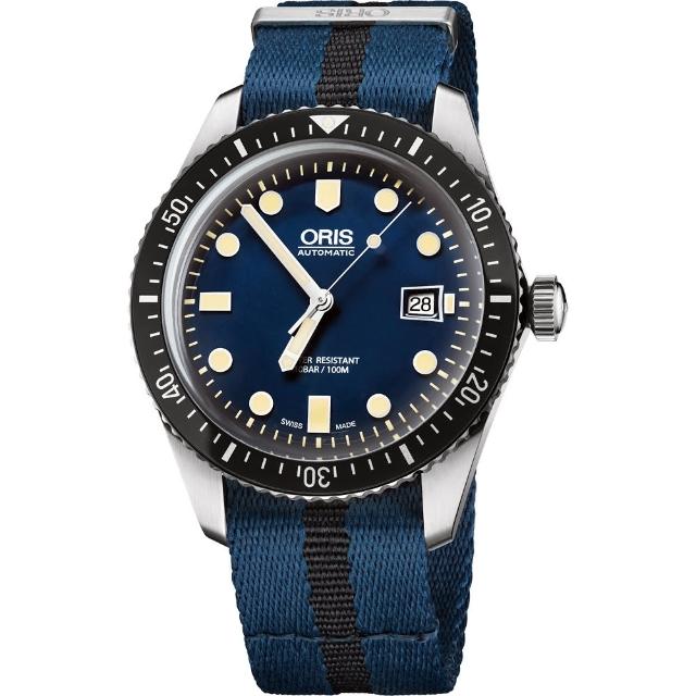 【ORIS】Divers Sixty-Five 1965 復刻潛水系列機械腕錶-藍/42mm(0173377204055-0752128FC)