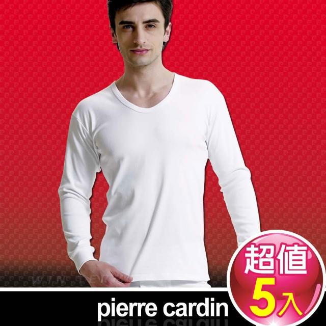 【皮爾卡登 Pierre Carddin】排汗厚暖棉U領長袖衫-5件組(台灣製造)限時下殺 【皮爾卡登 Pierre Carddin】排汗厚暖棉U領長袖衫-5件組(台灣製造)限時下殺