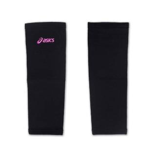 【ASICS】排球防撞長版軟護膝-巧固球 手球 一只入 亞瑟士 黑紫(Z31403-9016)