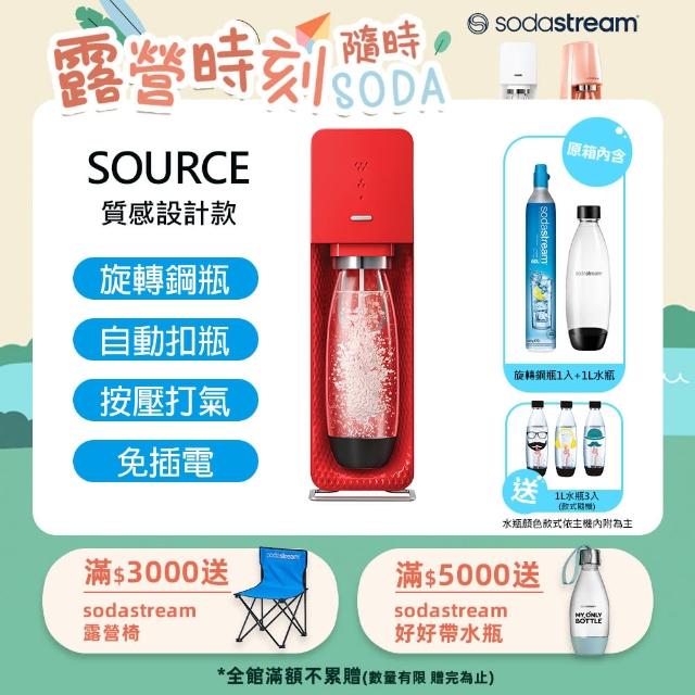 【英國SodaStream】SOURCE氣泡水機(紅)