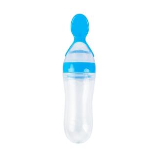 【JoyNa】2入-副食品餵食器 米精麥精水果泥輔食器(90ml.擠壓餵食器.湯匙)